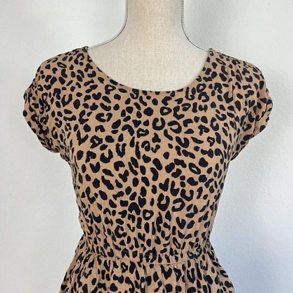 Pink Republic Women’s Animal Cheetah Print Summer Mini Dress Lightweight Size XS - Picture 8 of 12
